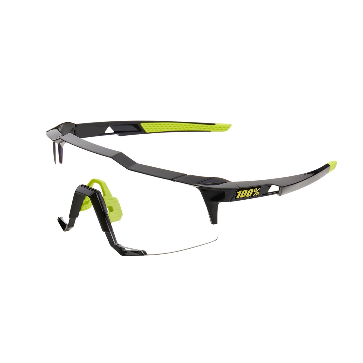 100% SPEEDCRAFT - POLISHED BLACK - PHOTOCHROMIC SUNGLASSES
