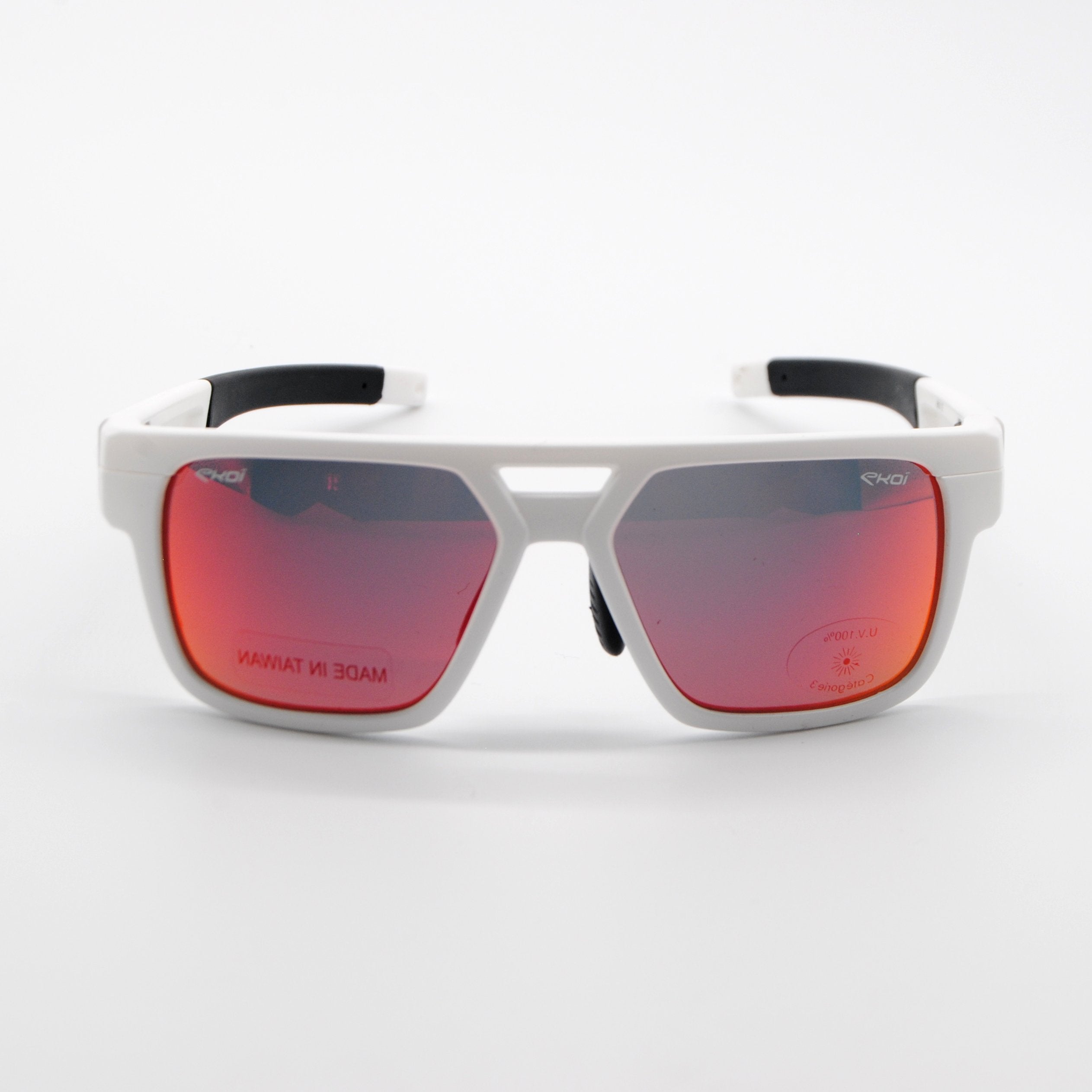 EKOI SPORT FASHION SUNGLASSES WHITE RED