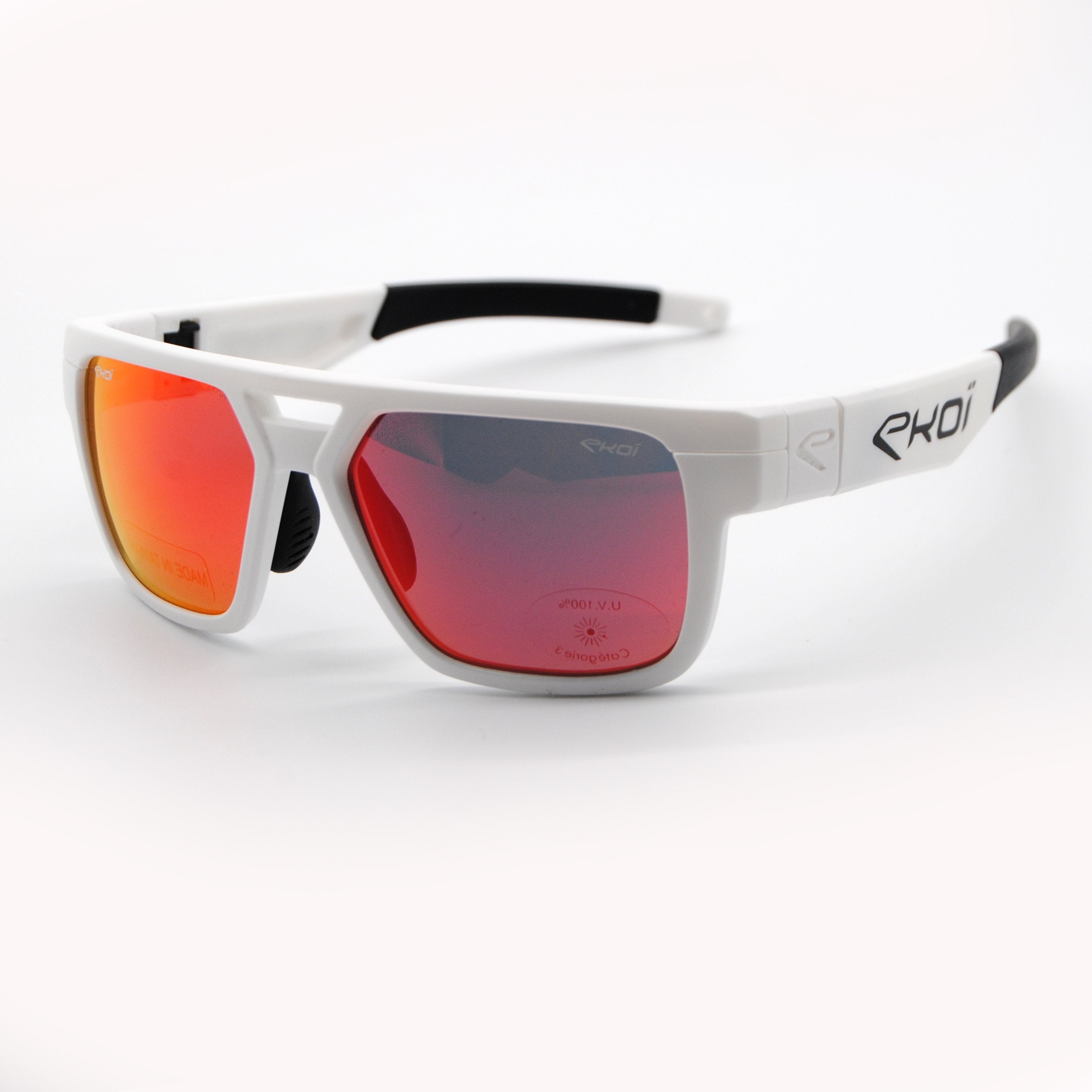 EKOI SPORT FASHION SUNGLASSES WHITE RED