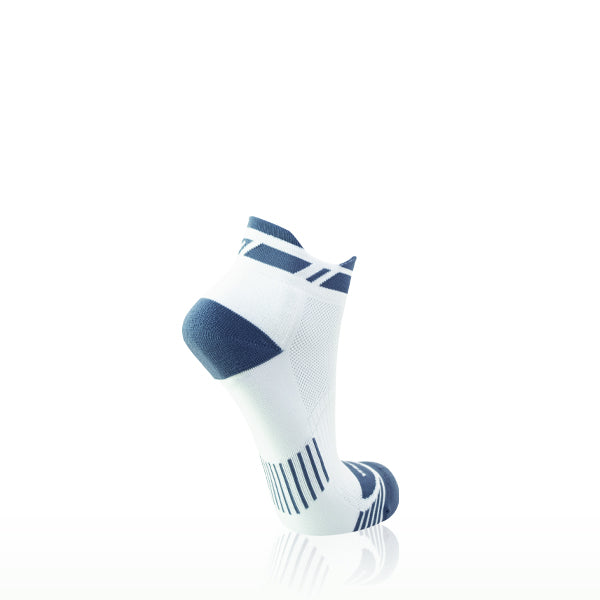 VERSUS RUNNING SOCKS WHITE GREY HIDDEN