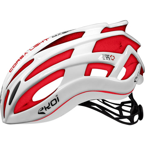 EKOI CORSA LIGHT WHITE RED HELMET