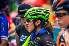 EKOI CORSA LIGHT WHITE GREEN HELMET