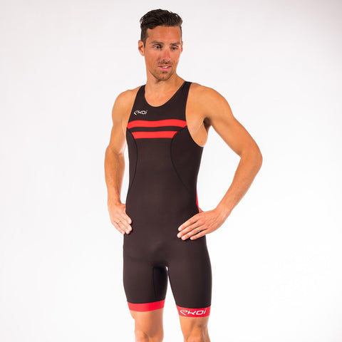 EKOI HYDRO BLACK RED TRI SUIT SLEEVELESS