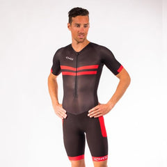 EKOI HYDRO BLACK RED SHORT SLEEVE TRI SUIT