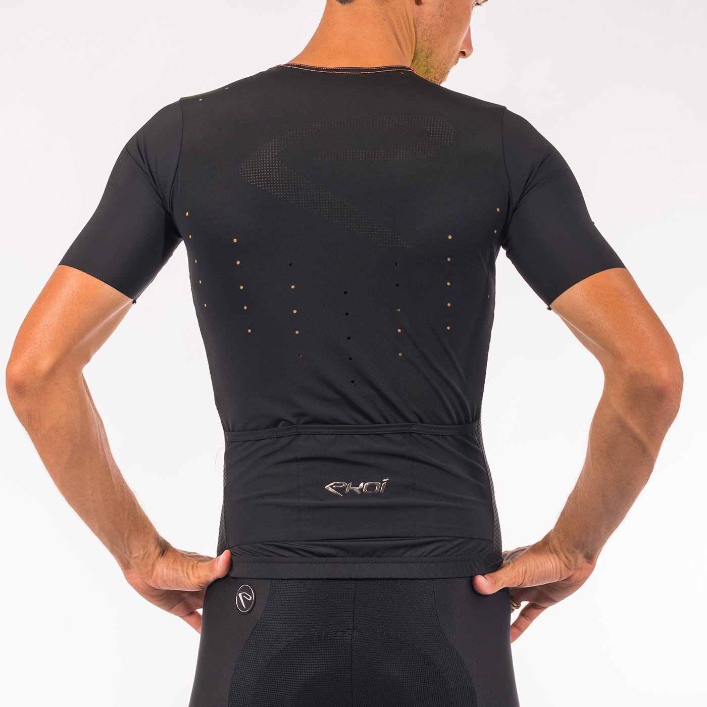 EKOI PERFORATO BLACK SHORT SLEEVE JERSEY