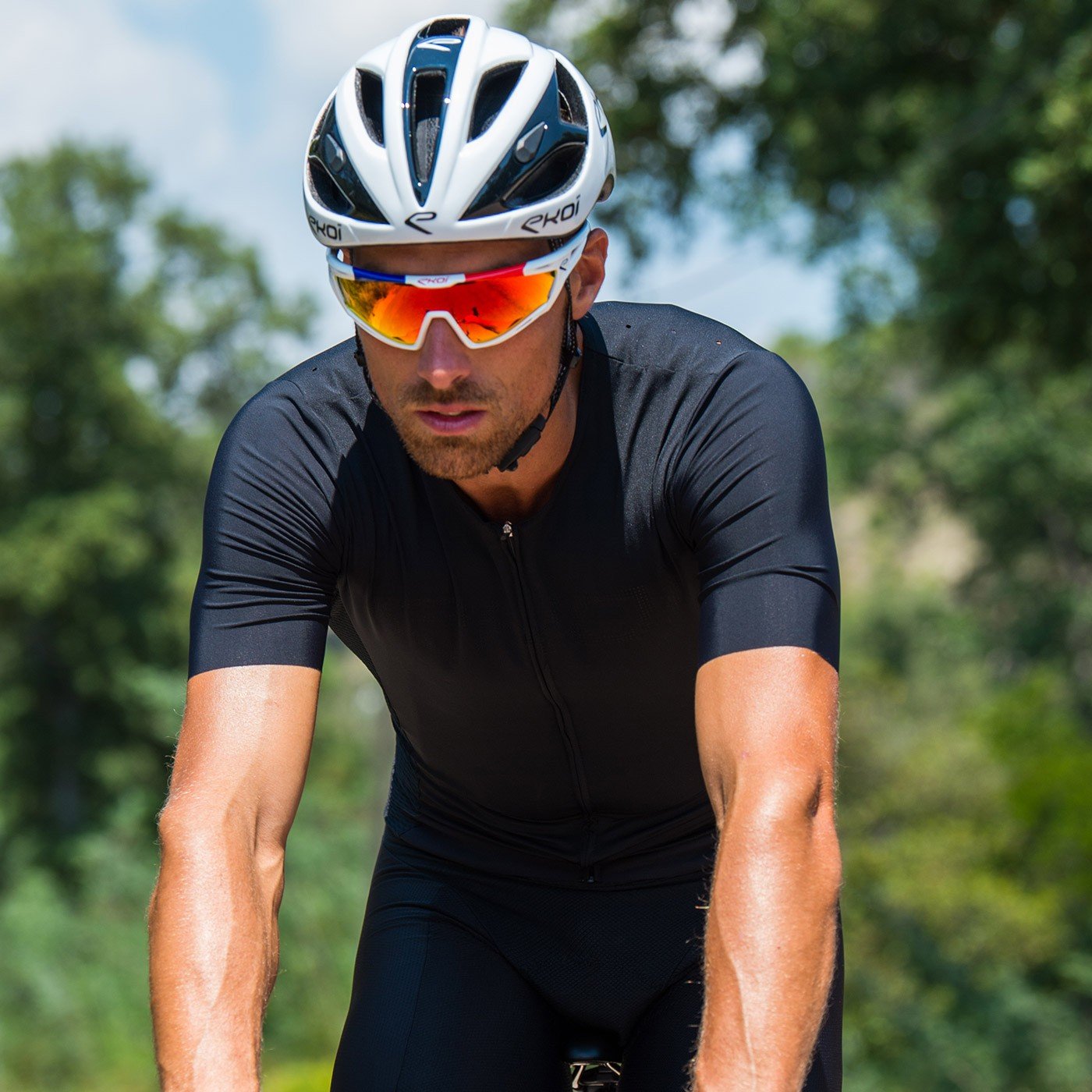 EKOI PERFORATO BLACK SHORT SLEEVE JERSEY