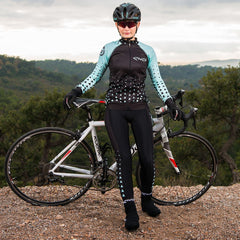 EKOI LADY TRIANGLE LONG SLEEVE JERSEY CELESTE